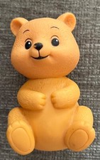Vintage 1994 Teddy Bear Vinyl Plastic Rubber 3.5 inches Collectible Figure Toy I