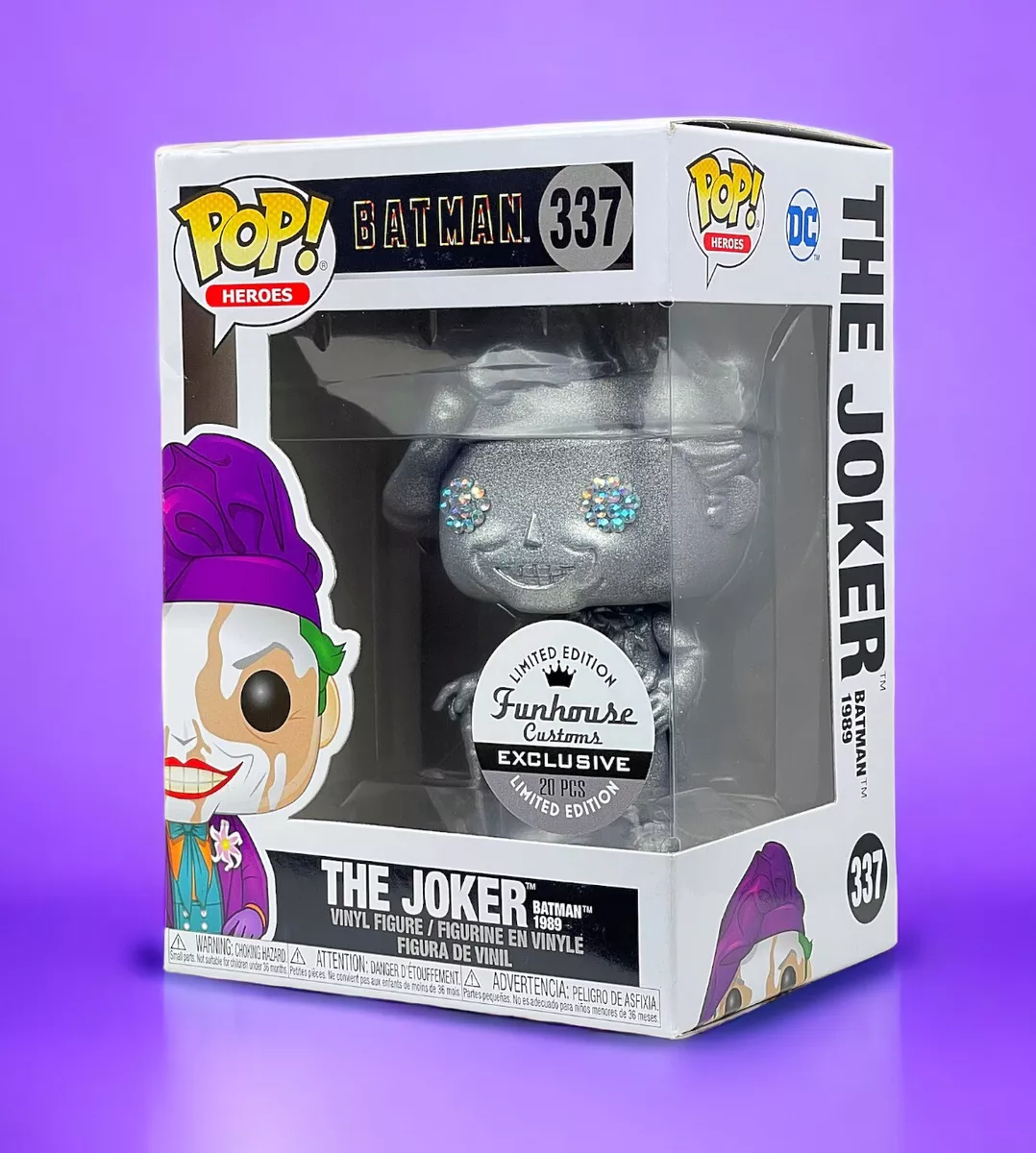 Funko Pop #337 Silver Metallic The Joker Funhouse Custom Exclusive