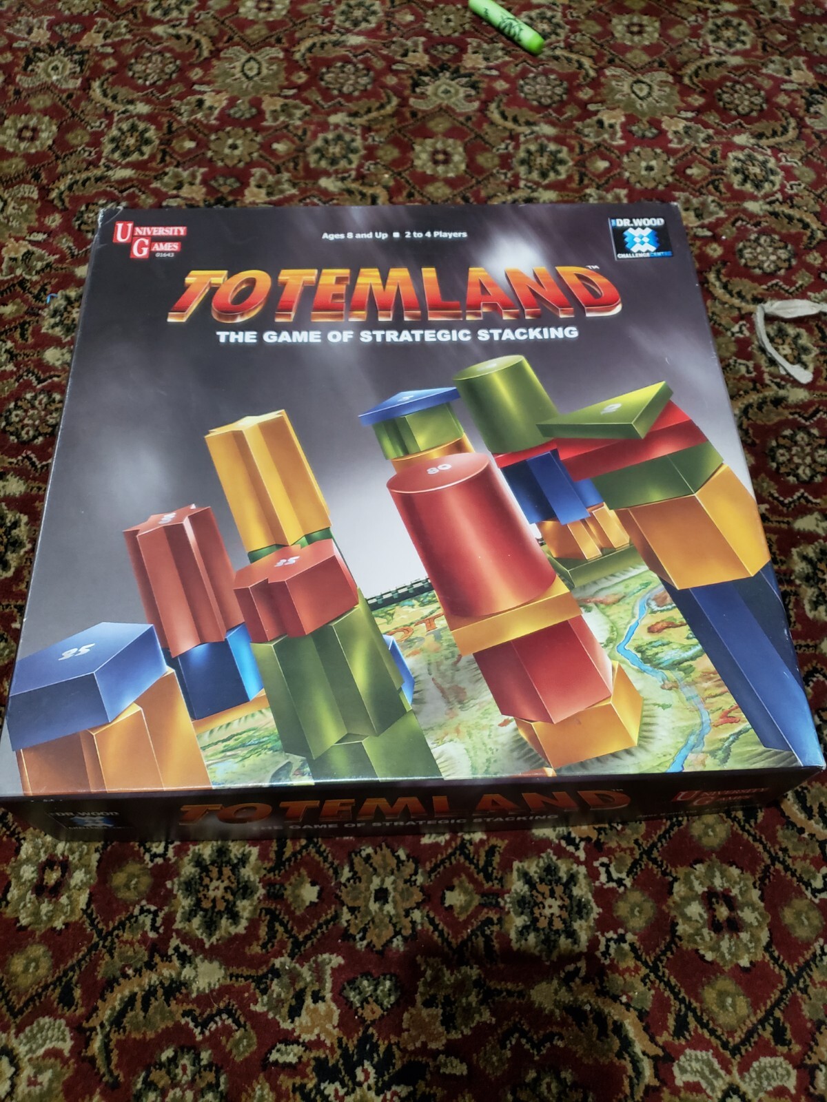 Totemland Strategic Stacking Board Game University Games Dr. Wood Challenge