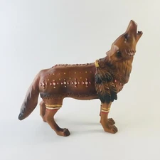Call of the Wolf Westland Giftware Buckskin 14112 Brown Native Statue Figure