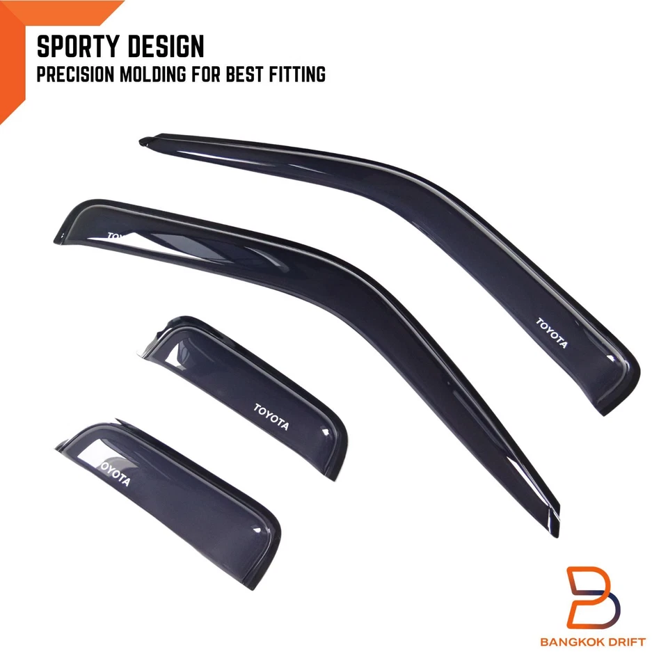 PROTECTOR CONTRA LA INTEMPERIE VENTANA VISERA PROTECTOR CONTRA LA LLUVIA PARA CAMIONETA TOYOTA 88-96 EX CABINA LN85 LN105 Foto 2 de 4