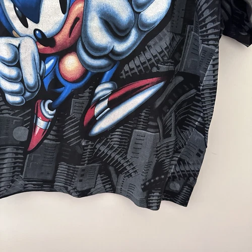 Vintage 1994 SEGA MEGA WEAR Sonic The Hedgehog AOP T Shirt - Mens Size Large - - Picture 5 of 15