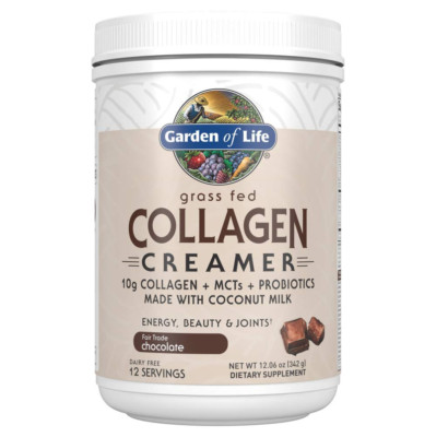 Grass Fed Collagen Creamer Powder - Chocolate, 12 Servings, Collagen Powder f...