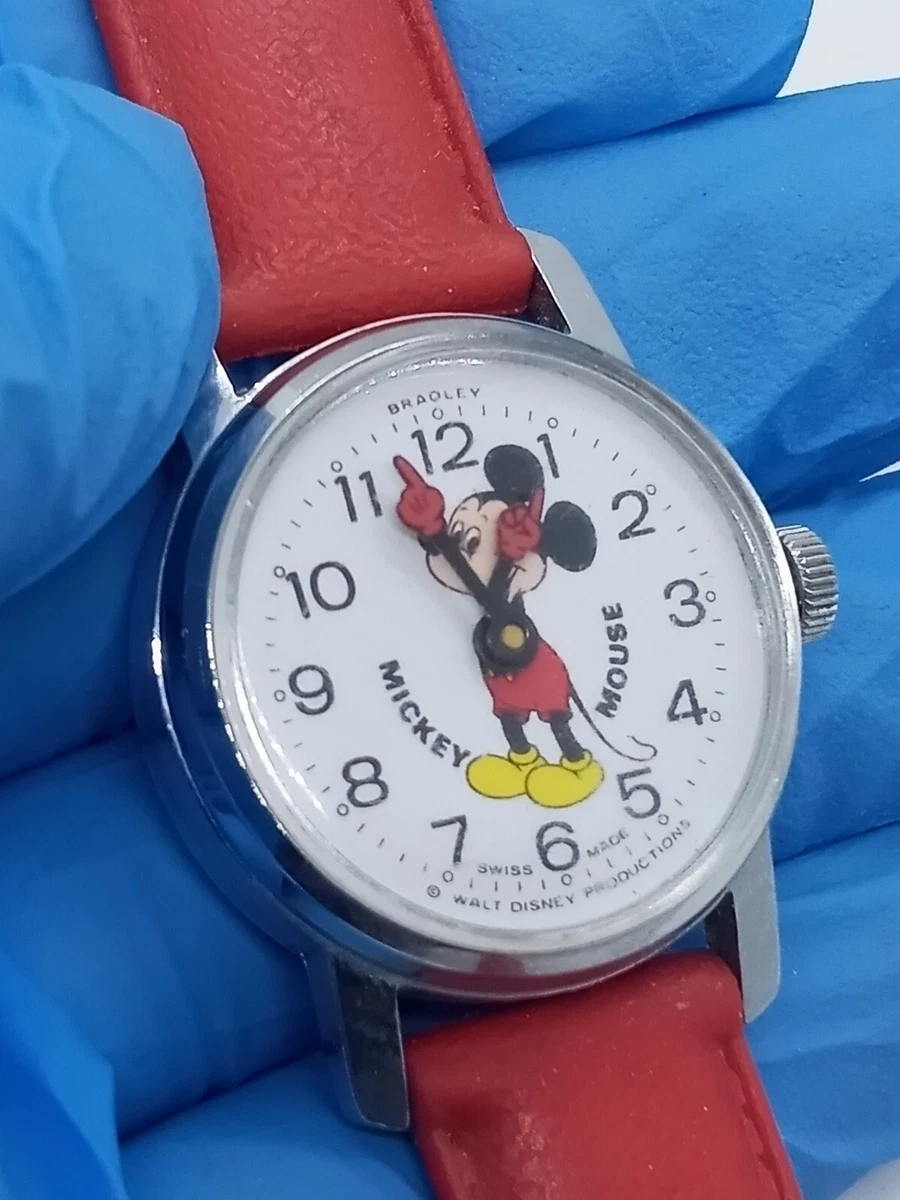 Mickey Mouse Wrist Watch Bradley Time Division Walt Disney