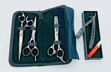 Professional Salon Hair Cutting+Thinning Scissors Barber Shears Hairdressing Set