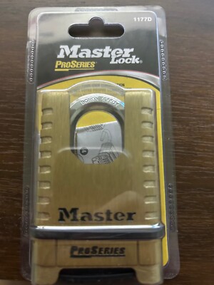 Master Lock Lucchetto a combinazione ripristinabile, 2 pollici di larghezza, Ottone