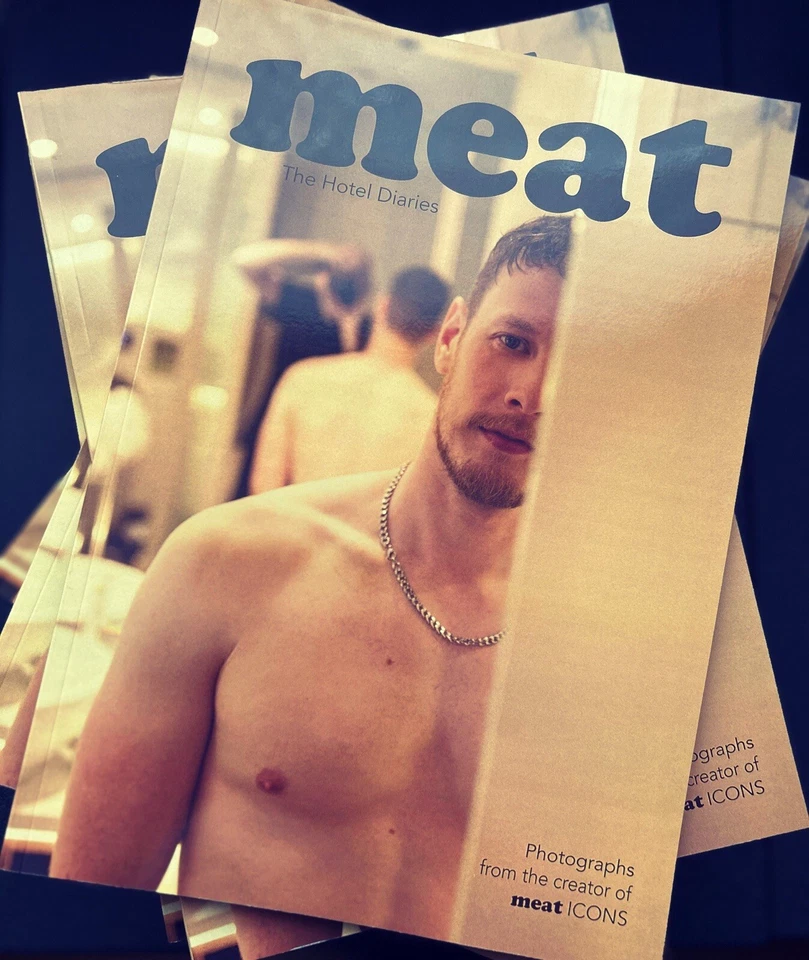 male gay photo book Meat Meatzine Zine Queer Butt Cult Pinup Magazine Gay Men - Image 3 of 4