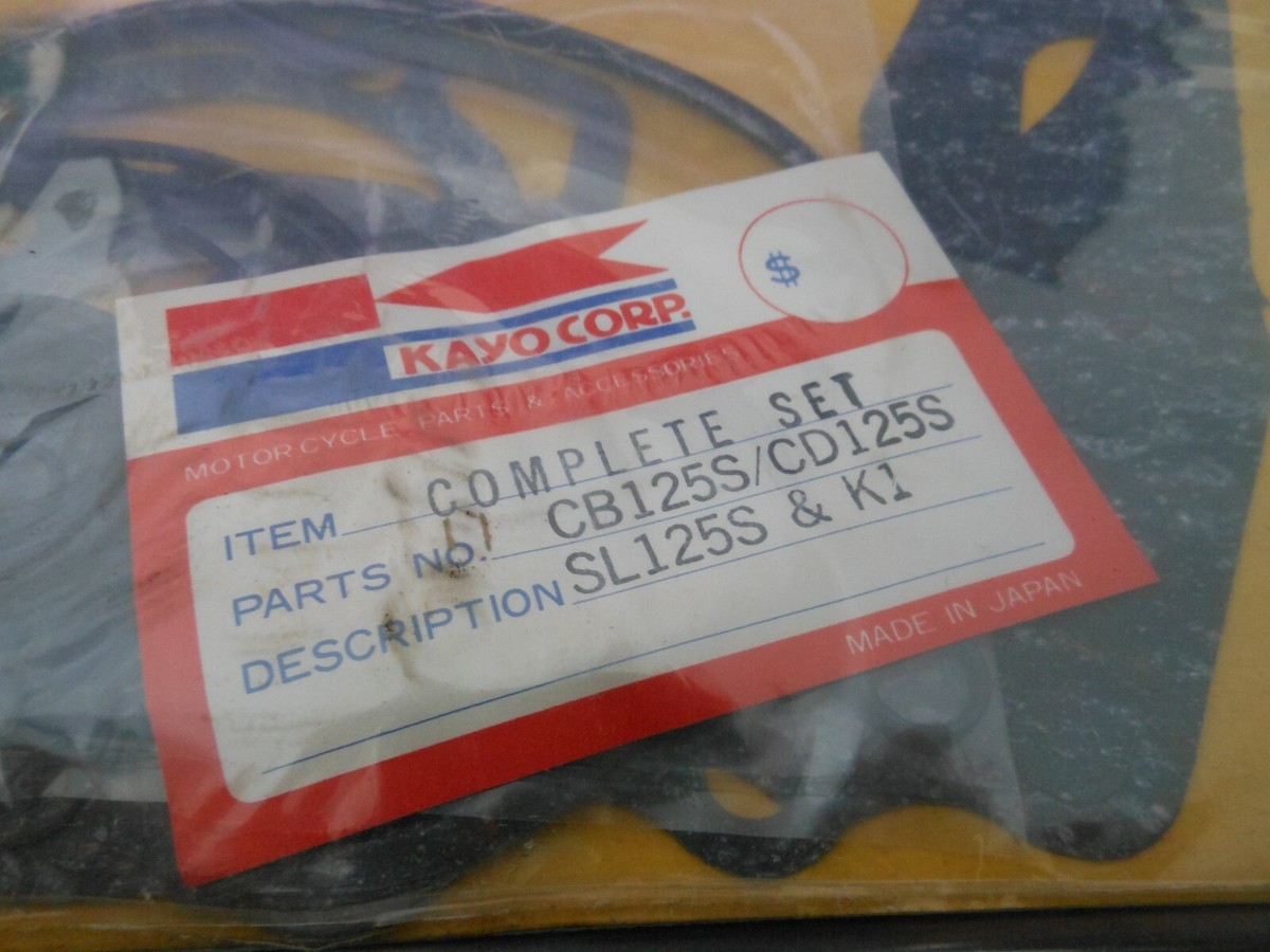 NEW Vintage KAYO CORP For Honda CB125S/CD125S SL125S & K1 COMPLETE