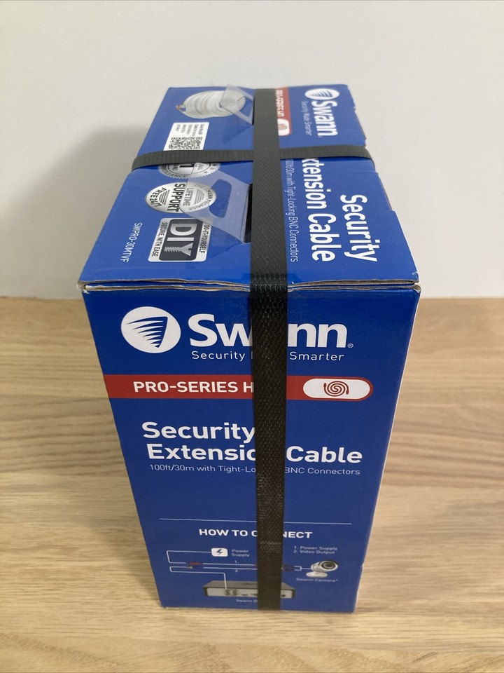 Swann Pro Series HD BNC Security Extension Cable DVR Video Camera 30m