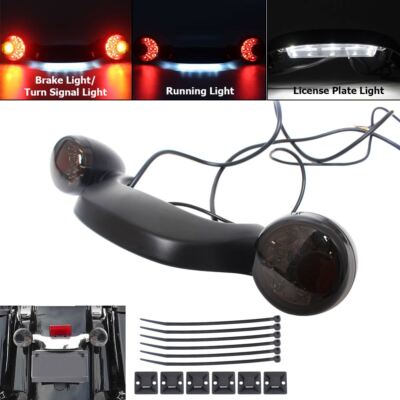 Matte Black Rear Turn Signal Brake Light Bar For Harley Street Road Glide 10-21