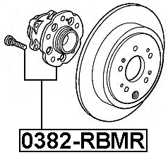BUJE RUEDA TRASERA - Para Honda Odyssey III (LHD) 2005-2010 OEM: 42200-SHJ-A51 Foto 2 de 3