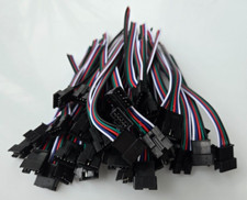 Pack of 100 Cable 22 AWG JST SM Plug 5 Pin Male LED strip light Wire Connector