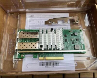 10pcs Intel X520-DA2 82599ES PCIE X8 Chip Dual-port Gigabit Fiber Network Card
