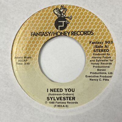 Sylvester - I Need You / Doin' It For The Real Thing - Fantasy/Honey - VG+