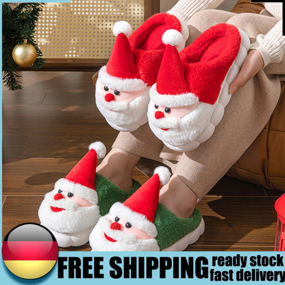 APL Ciabatte Natalizie Soffici Casa Antiscivolo Morbide Coppia Pantofole per Interno Camera da Letto