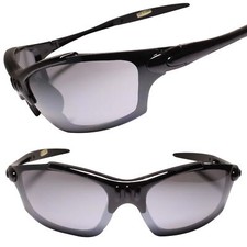 Black Wrap Around Rectangle Sport Sunglasses for Athletes Biker Fishing Hunting