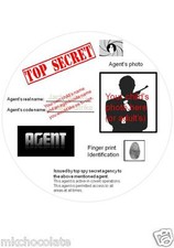 7.5 INCH ROUND SPY MISSIONS/SECRET AGENT WAFER PAPER/ RICE PAPER CAKE TOPPER