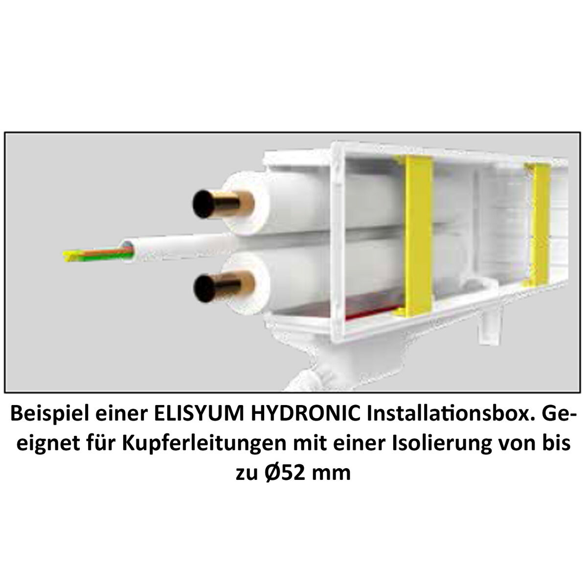 Die Unterputz-Installationsbox FLAT CLASSIC ist für die Vorinstallation von Kupferleitungen, passendem Kondensat-Schlauch sowie Elektro-Anschlusskabel für Klimageräte gedacht und wurde aus schlagfestem Kunststoff hergestellt