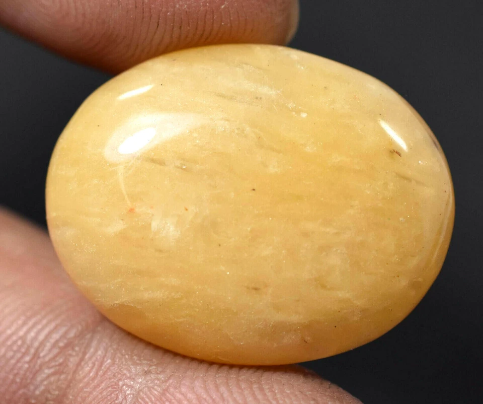 Rarest Cabochon 31.20 Ct Natural Orange Aventurine Quartz Semi-Precious Gemstone - Image 2 of 4