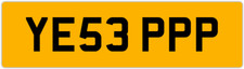YES THREE Ps! PETER PAUL PAM PAD PAT PHIL PHYLIS PP YE53 PPP PRIVATE REG NUMBER