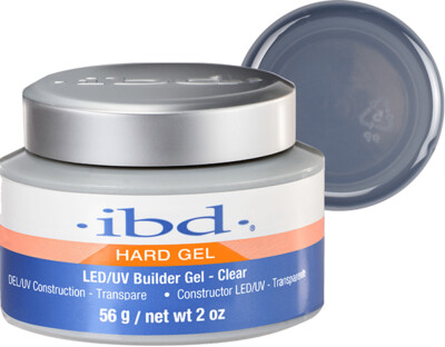 IBD Hard Gel LED/UV Builder Gel - Clear 2 oz