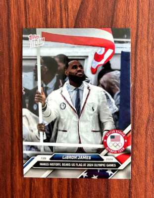 2024 TOPPS NOW Olympics Lebron James USA Basketball #4 Limited to /13953