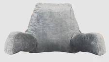 Cheer Collection Gray TV Pillow Size 15" x 20"