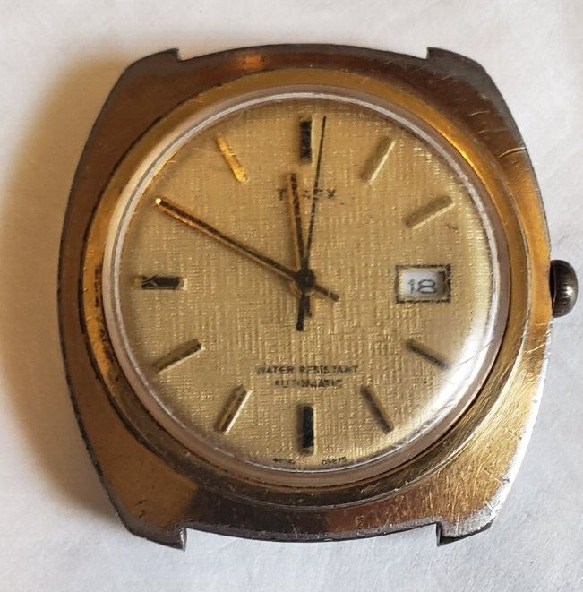 【ヴィンテージ】タイメックス　timex waterproof 1976 Vintage Timex Automatic Water&Dust Resistant Watch
