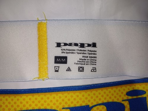 INTIMO PAPI UOMO JOCKSTRAPS COLORE GIALLO CON FASCIA GIALLA TAGLIA MEDIA M - Foto 3 di 3