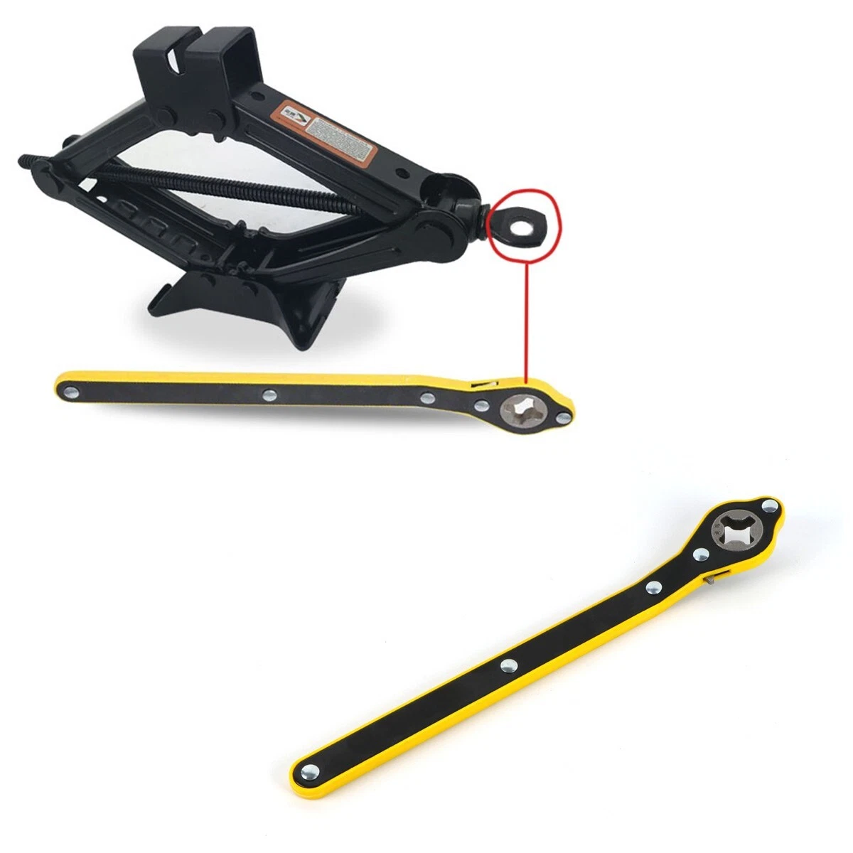 Simple outlet car jack