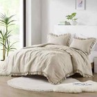 510 Design Phoebe 3-Piece FULL/QUEEN Diamond Quilted Ruffle Edge Comforter Set