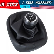Manual 5-Speed Shifter Gear Knob Lever Gaitor Boot For Volkswagen Passat B5