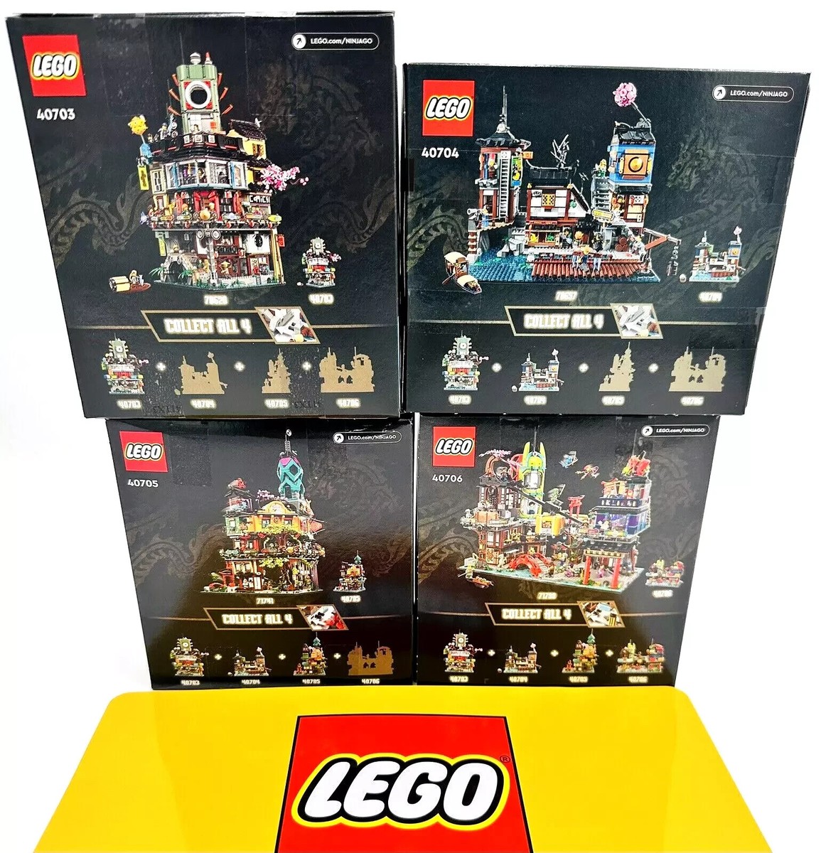 LEGO Lot of 4 Collection Micro Ninjago Sets 40703 40704