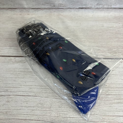 MEN'S BANANA REPUBLIC CHRISTMAS LIGHTS PRINT SOCKS ONE SIZE NEW SEALED FREE SHP - Picture 9 of 9
