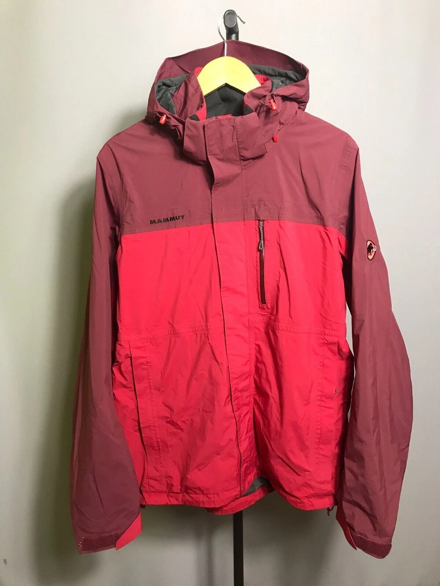 mammut wenaha gore tex hooded mens jacket red Sz L eBay