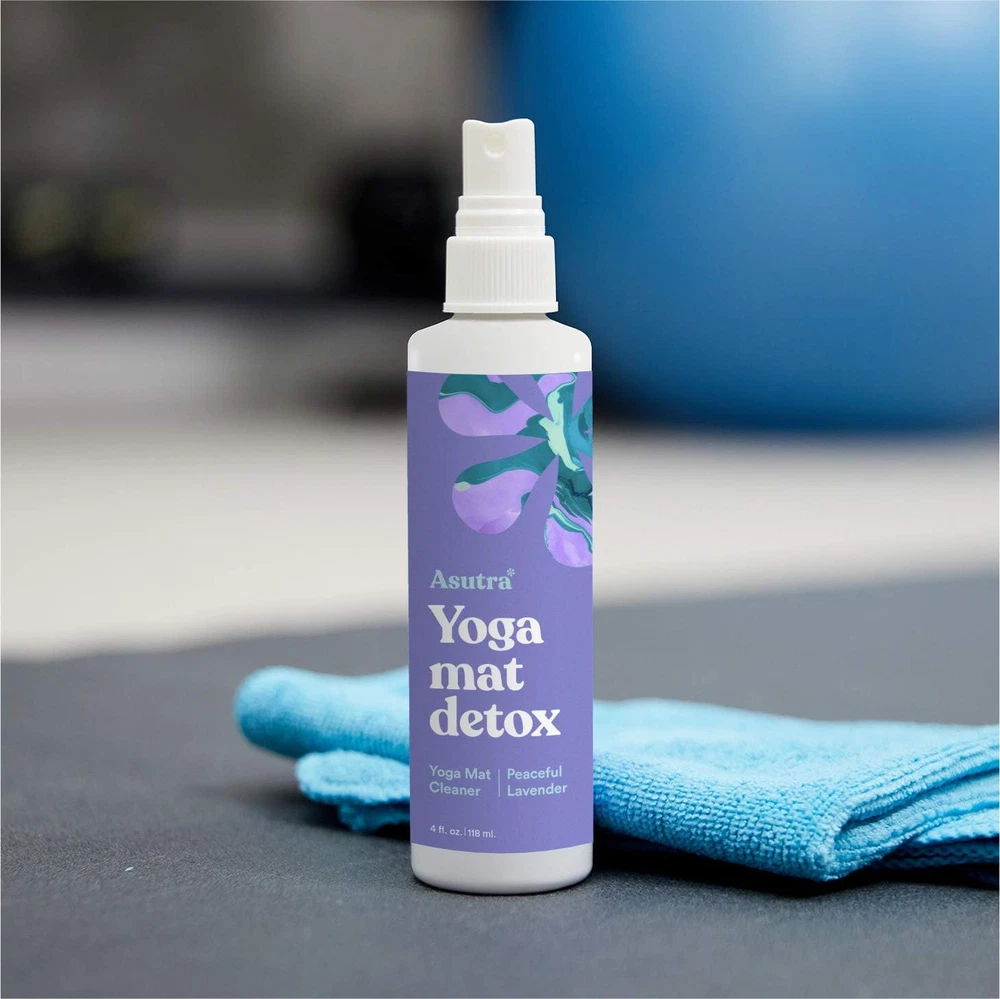 Lavender Yoga Mat Cleaner Spray - 4 Oz Organic & Non-Slippery Formula