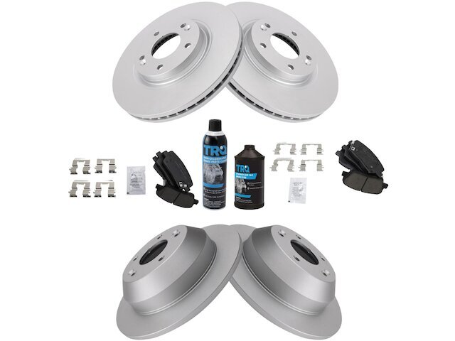 Front and Rear TRQ Brake Pad and Rotor Kit fits Kia Sorento 2011-2013 46GCFS