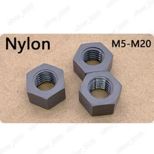 Gray Nylon Plastic DIN934 Hexagon Nuts Hex Nuts M5 M6 M8 M10 M12 M14 M16 M18 M20