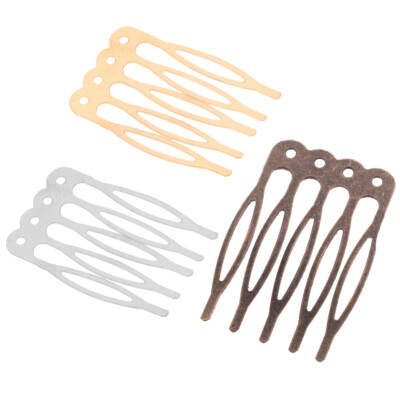 10pcs/Set Women Golden Silver Metal Hair Comb Clip Hairpin Wedding Bride-Hair 10pcs/Set Women Golden Silver Metal Hair Comb Clip Hairpin Wedding Bride-Hair