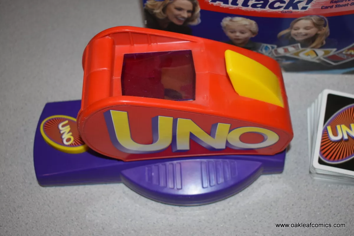 UNO Attack Electronic Card Launcher Game Mattel Complete 112 cards and box  Works