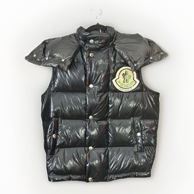 y*s様 palm angels ブラック ダウンベスト　Ｌ Moncler X Palm Angels Snow Angels Black Puffer Vest Men's 00 Goose