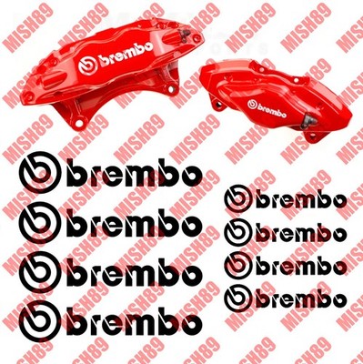 Evo 8 Evo 9 Brake Caliper Decal High Temp Vinyl Sticker Automotive - 8 Stickers