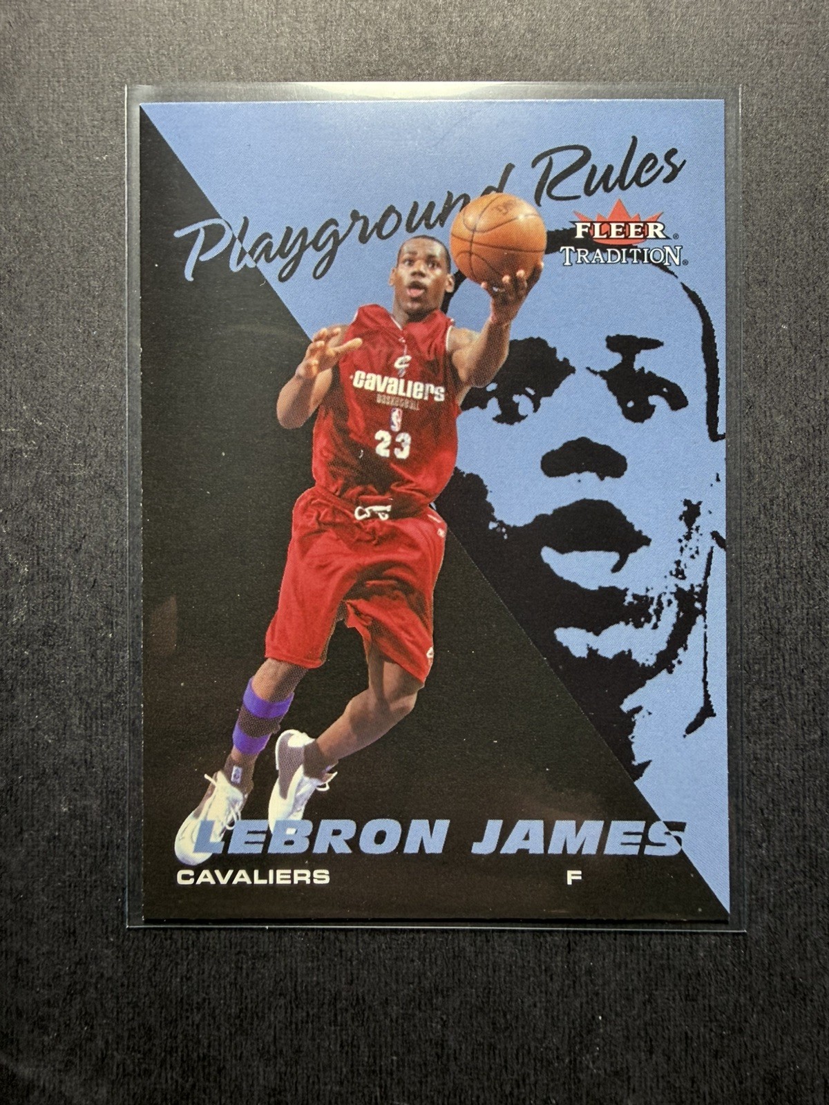 2003-04 FLEER TRADITION LEBRON JAMES - CAVALIERS RC PLAYGROUND RULES #1