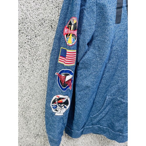 NASA Space Hoodie Blue Mens Size XXL Pullover Sweater Mission Operations - Picture 3 of 12