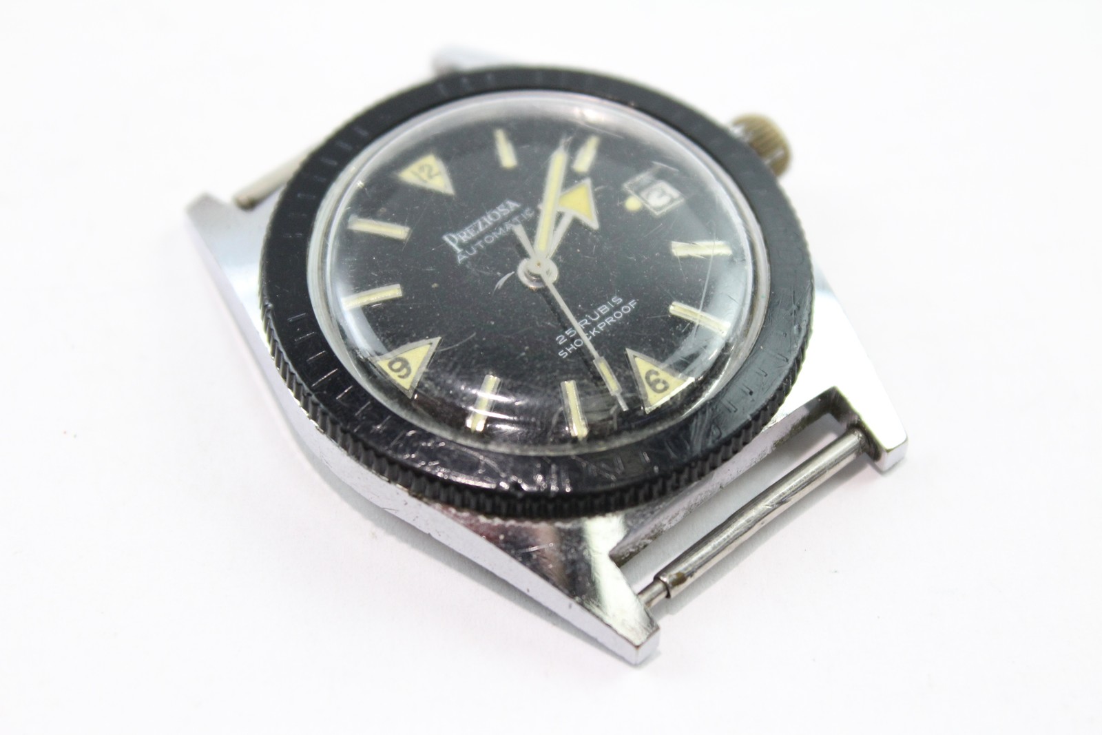 Skin Vintage Diver UNTESTED Automatic Preziosa Head Watch - vintagewatches.pk