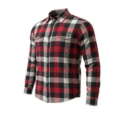 RedHead Men s Red, Black, and White Buffalo Plaid Flannel Shirt. Size Medium 