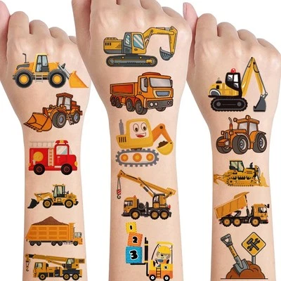 SUNYOVIME Tattoo Kinder,Hautfreundliche Kindertattoos Set für Kinder Jungen mädchen,10 B