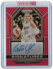 2023 Panini Prizm WNBA Signatures Red #SG-KDG Katie Douglas #9/99 Indiana Fever