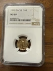 1999 $5 Gold American Eagle 1/10 Oz. Uncirculated Tenths Ounce Coin