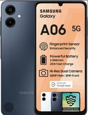 SAMSUNG Galaxy A06 5G 2025 | 128GB GSM Unlocked T-Mobile/Metro/Boost/Mint Mobile